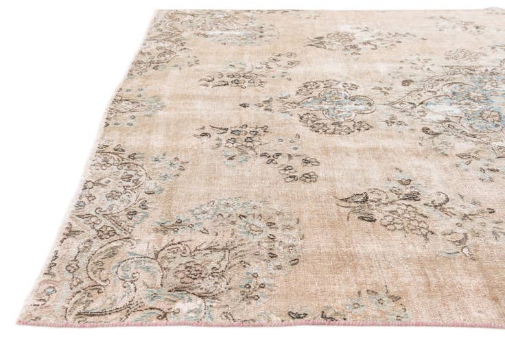 Detail image of 5' 1 x 8' 8 Hand Knotted Ultra Vintage Persian Wool Rug