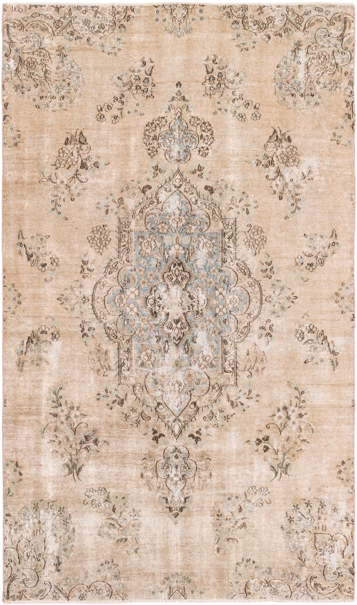 5' 1 x 8' 8 Hand Knotted Ultra Vintage Persian Wool Rug