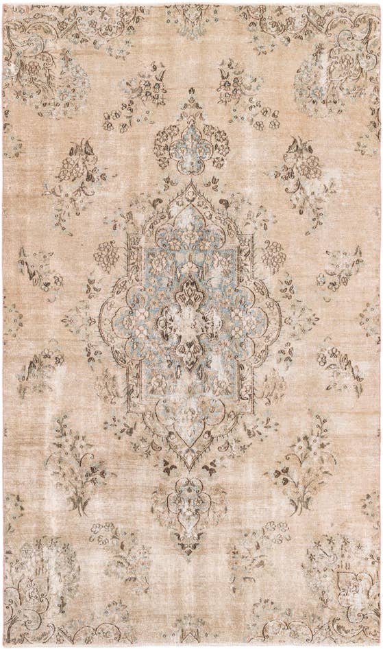 Detail image of 5' 1 x 8' 8 Hand Knotted Ultra Vintage Persian Wool Rug