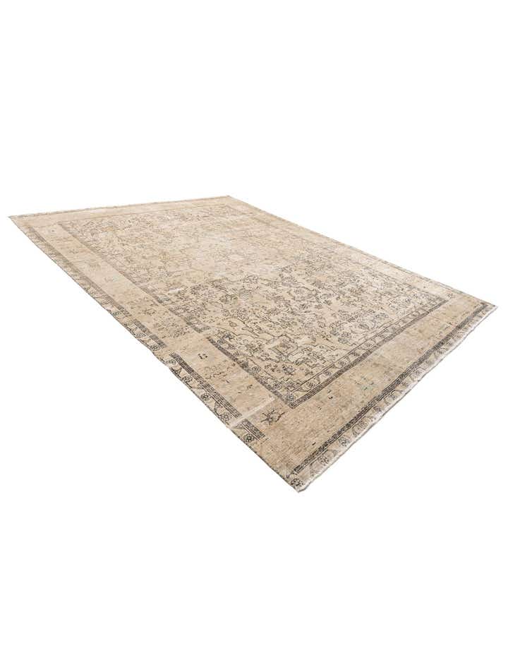 9' 9 x 12' 10 Hand Knotted Ultra Vintage Persian Wool Rug