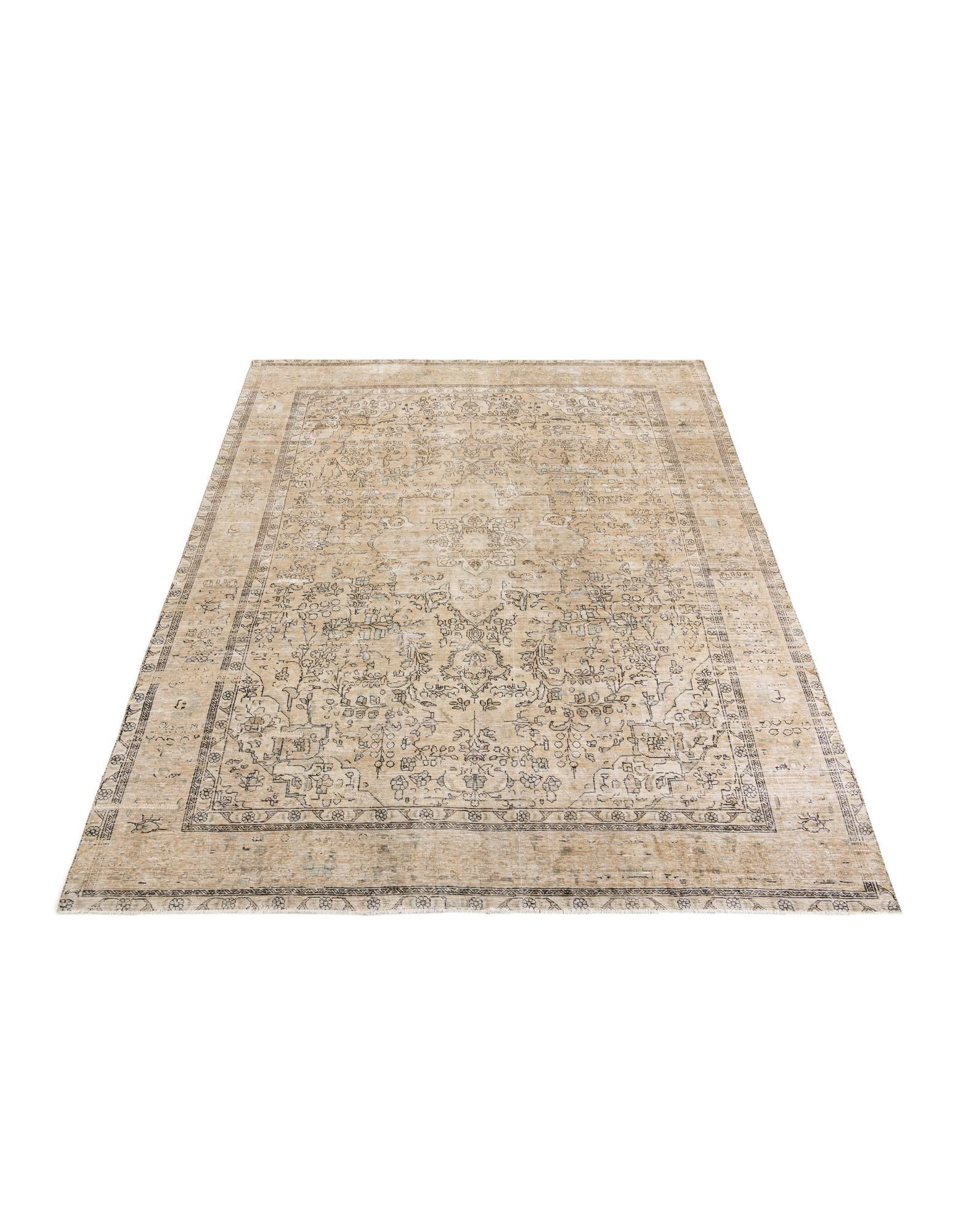 9' 9 x 12' 10 Hand Knotted Ultra Vintage Persian Wool Rug