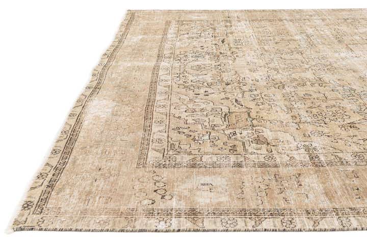 9' 9 x 12' 10 Hand Knotted Ultra Vintage Persian Wool Rug