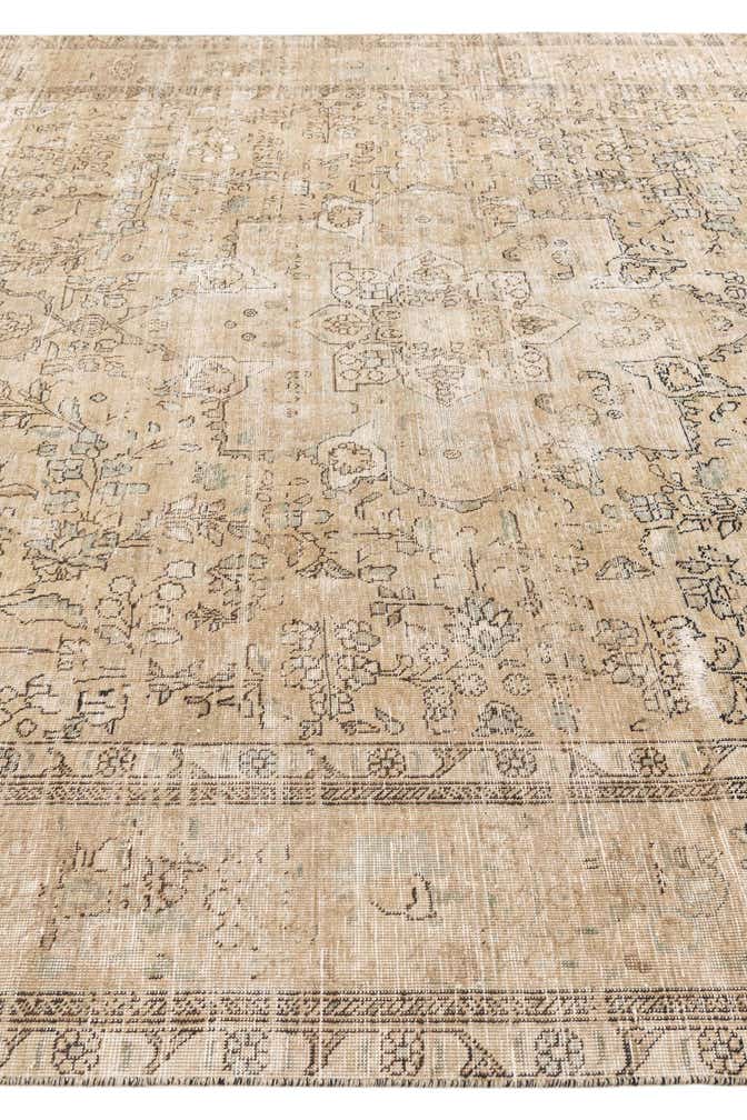 9' 9 x 12' 10 Hand Knotted Ultra Vintage Persian Wool Rug