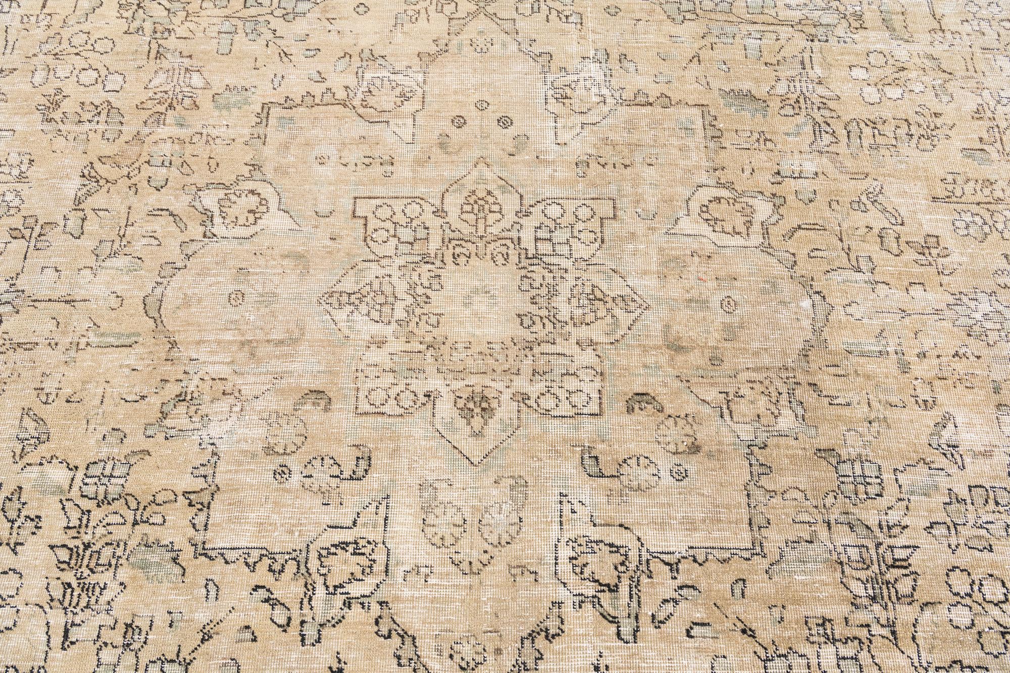 9' 9 x 12' 10 Hand Knotted Ultra Vintage Persian Wool Rug