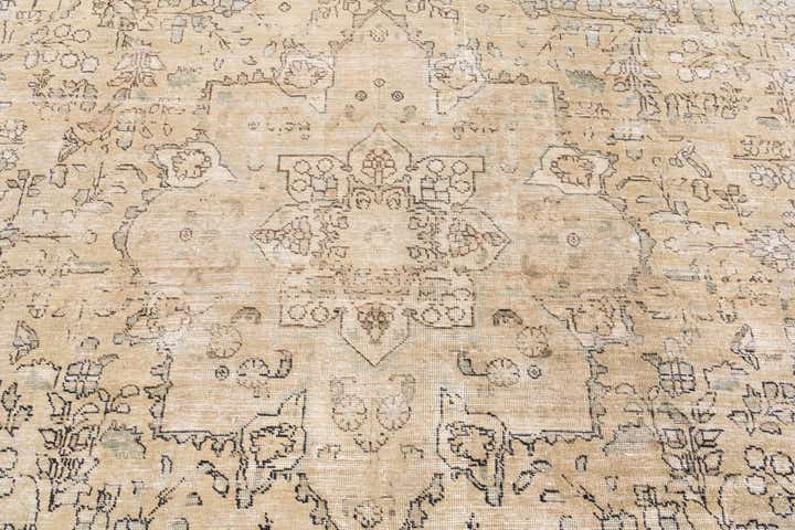 9' 9 x 12' 10 Hand Knotted Ultra Vintage Persian Wool Rug