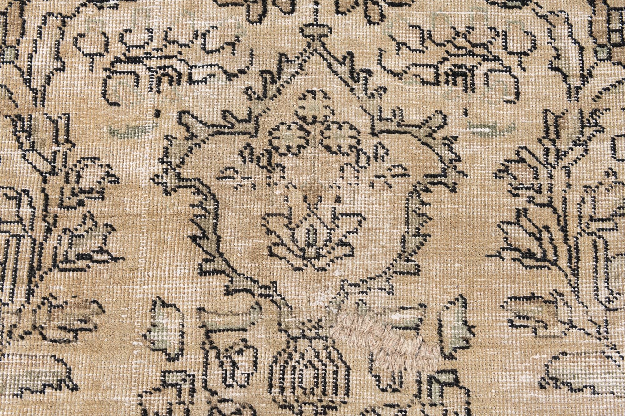 9' 9 x 12' 10 Hand Knotted Ultra Vintage Persian Wool Rug