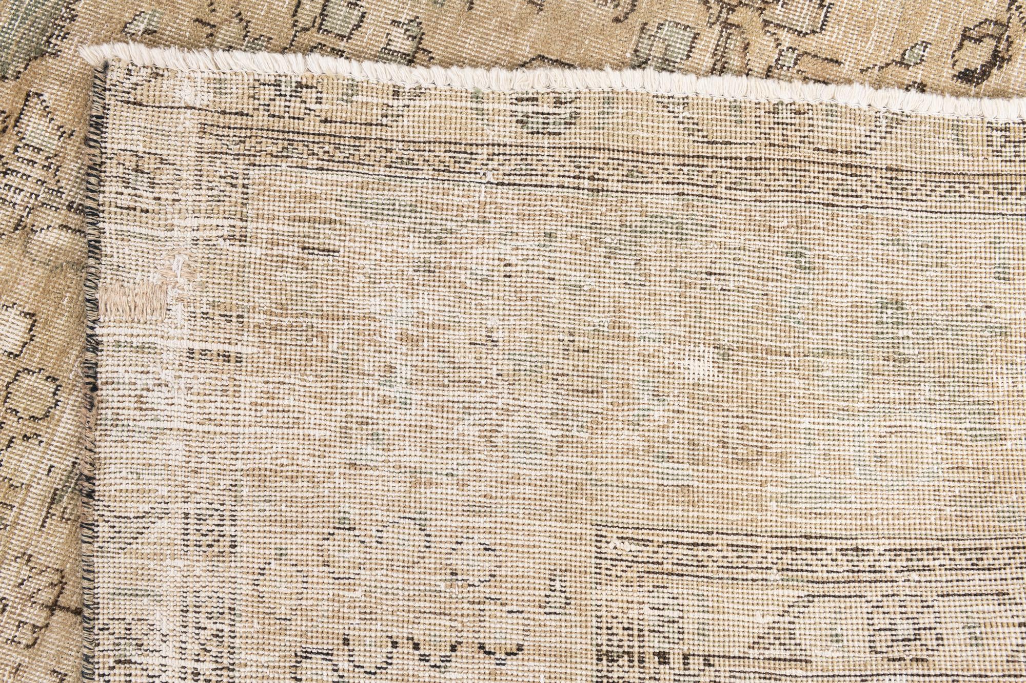 9' 9 x 12' 10 Hand Knotted Ultra Vintage Persian Wool Rug
