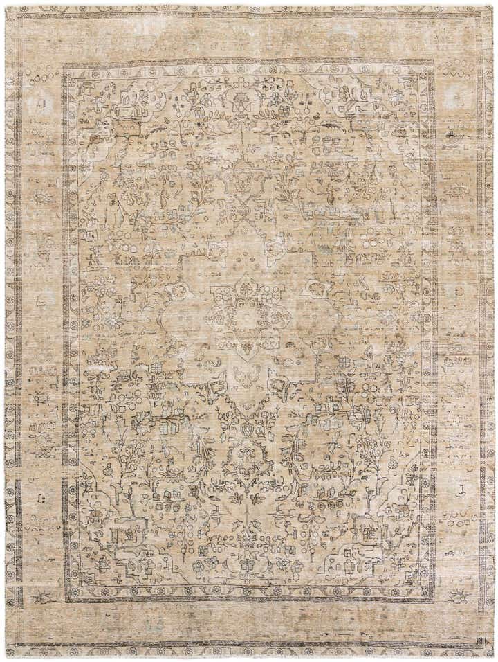 9' 9 x 12' 10 Hand Knotted Ultra Vintage Persian Wool Rug