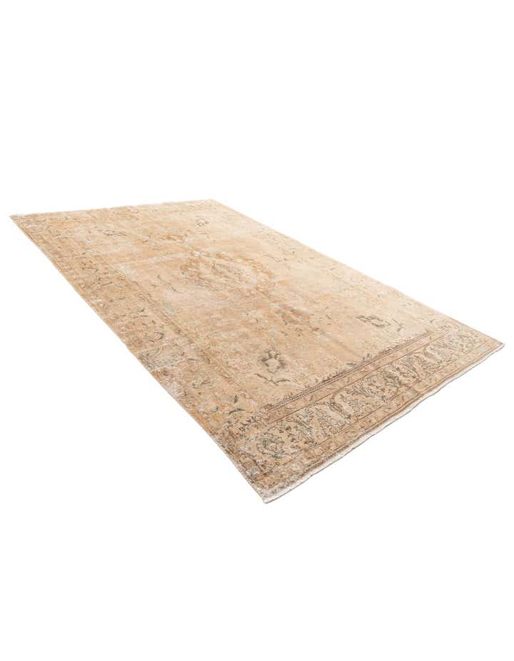 220cm x 345cm Noué main Ultra Vintage Tapis Persan Laine