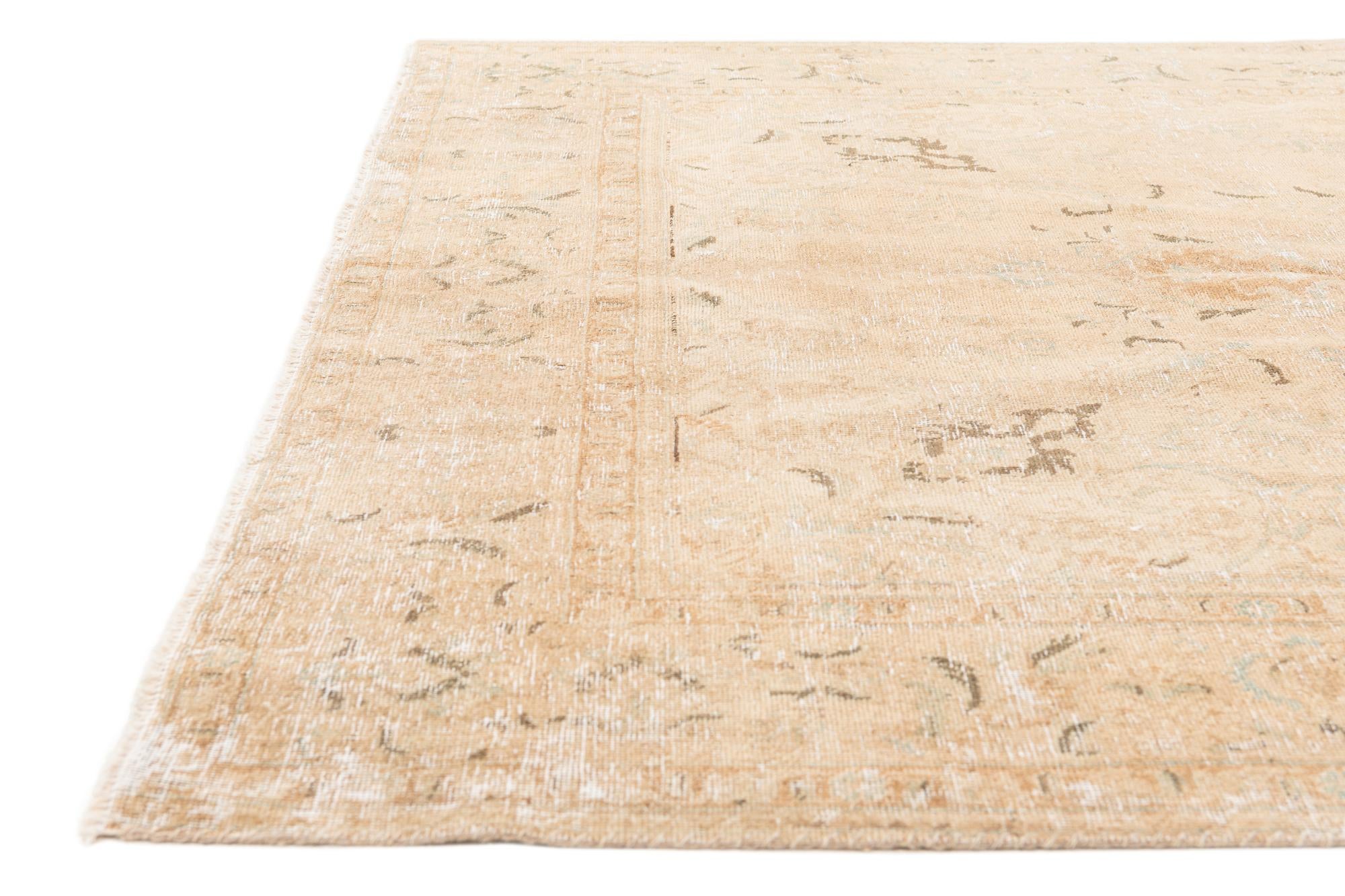 7' 2 x 11' 3 Hand Knotted Ultra Vintage Persian Wool Rug