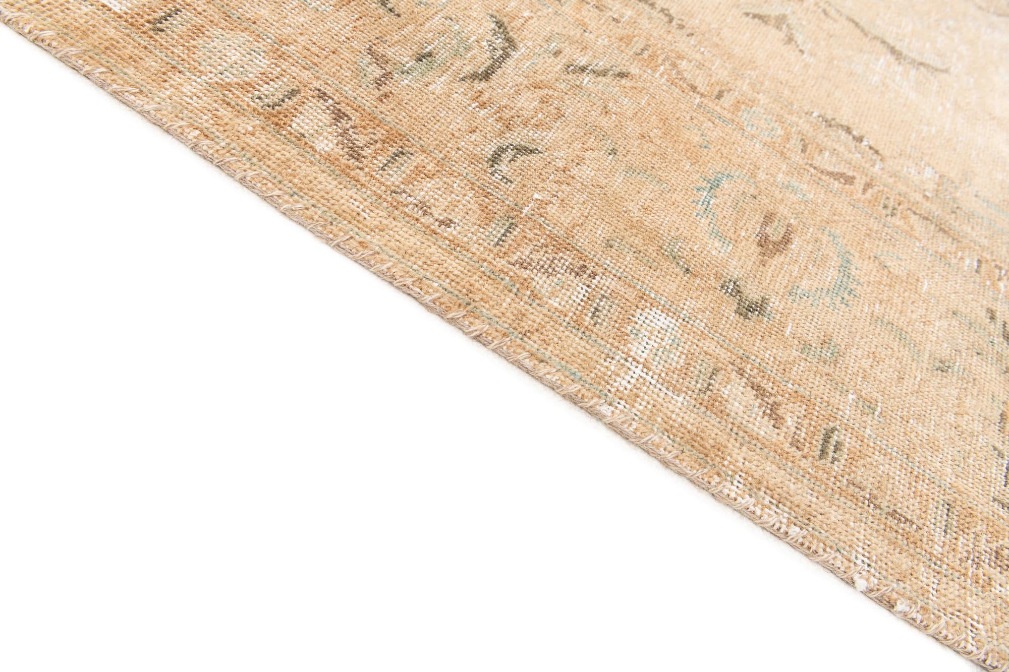 7' 2 x 11' 3 Hand Knotted Ultra Vintage Persian Wool Rug
