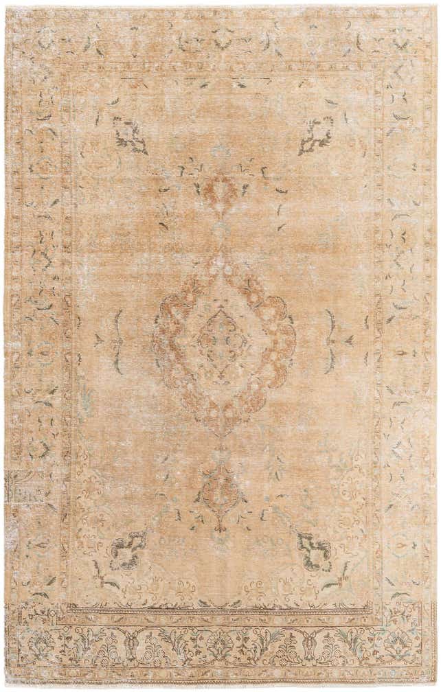 220cm x 345cm Noué main Ultra Vintage Tapis Persan Laine
