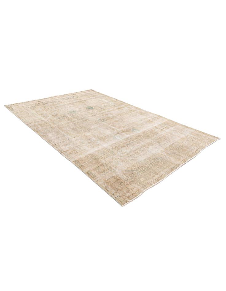 Detail image of 6' 4 x 9' 7 Hand Knotted Ultra Vintage Persian Wool Rug