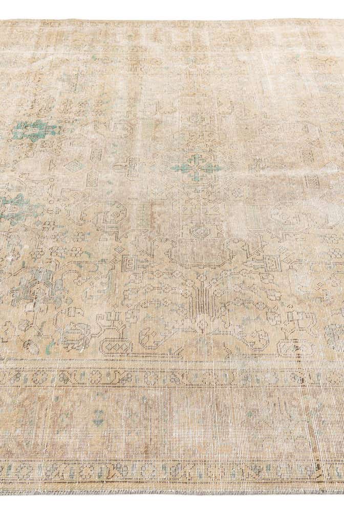 6' 4 x 9' 7 Hand Knotted Ultra Vintage Persian Wool Rug
