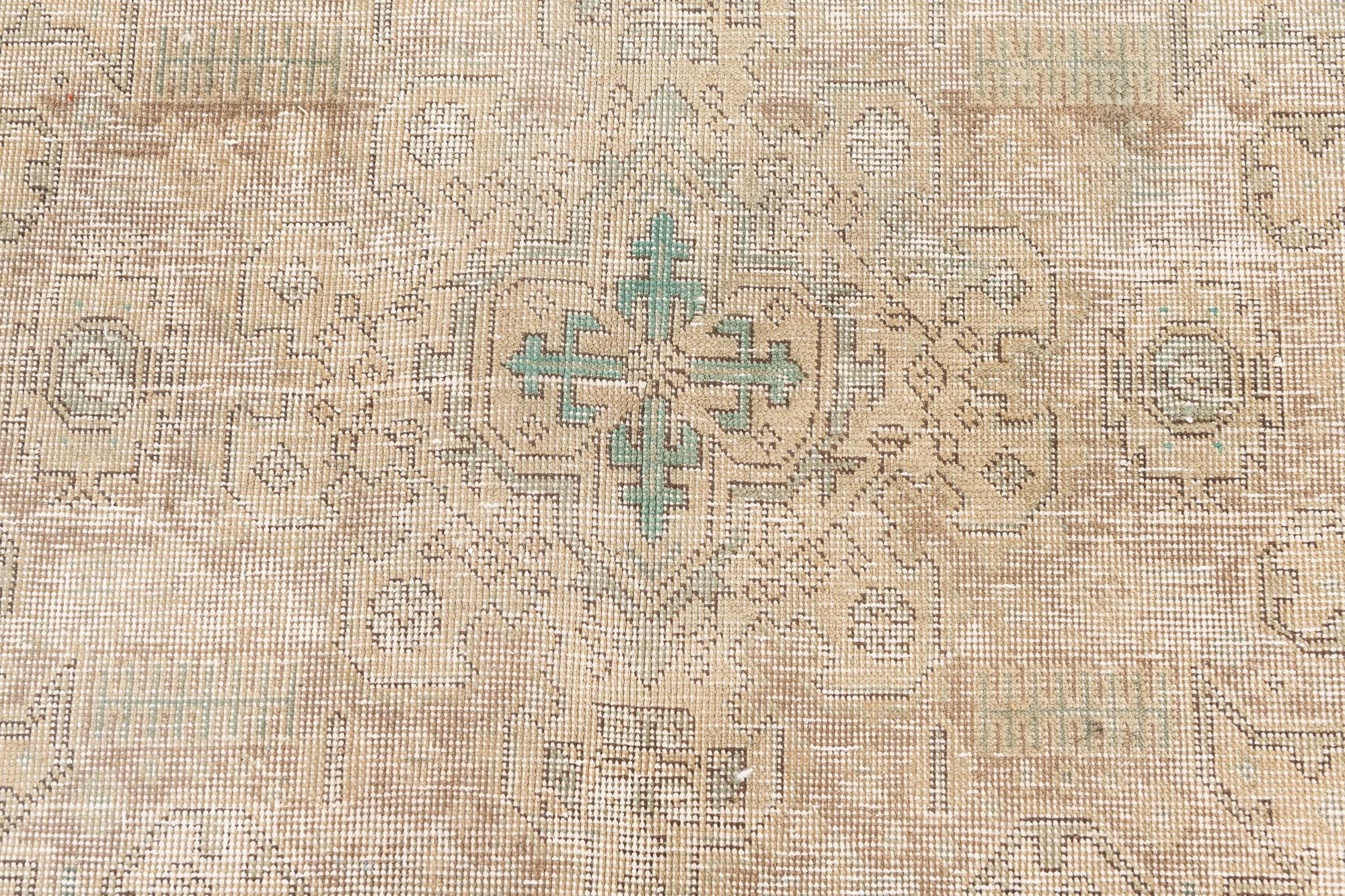 6' 4 x 9' 7 Hand Knotted Ultra Vintage Persian Wool Rug