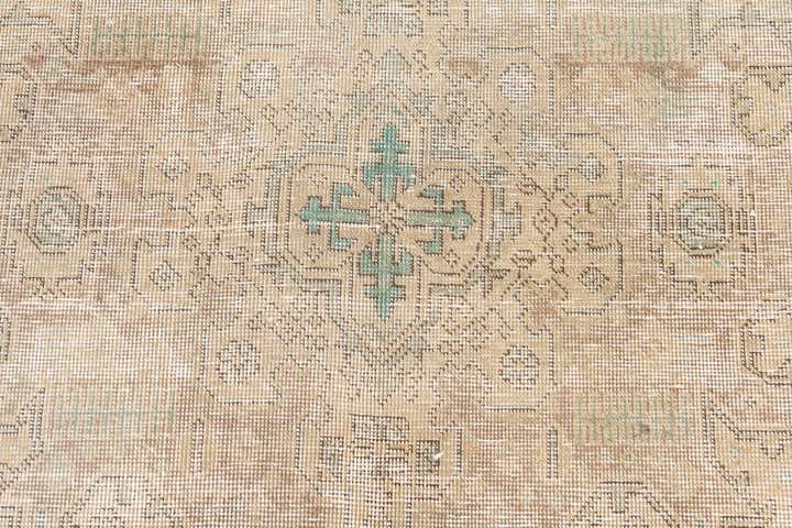 6' 4 x 9' 7 Hand Knotted Ultra Vintage Persian Wool Rug