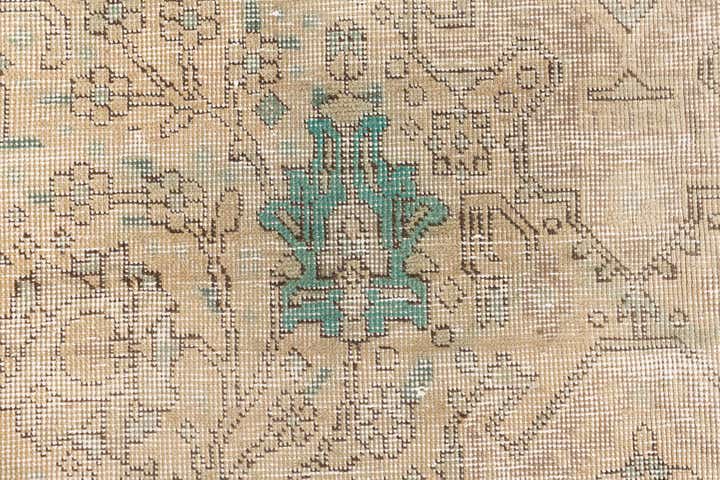 6' 4 x 9' 7 Hand Knotted Ultra Vintage Persian Wool Rug