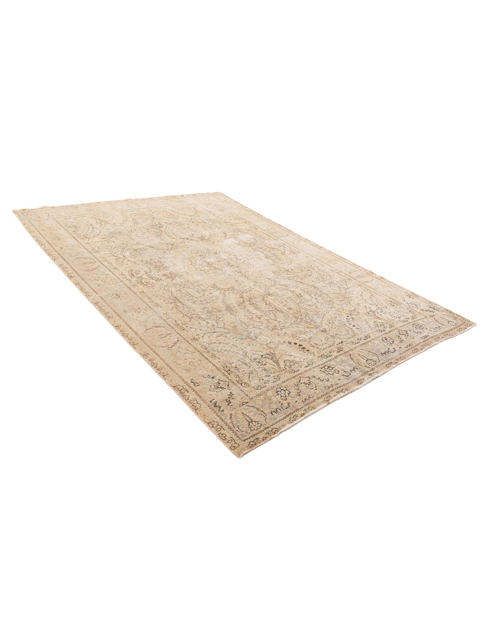 6' 9 x 9' 5 Hand Knotted Ultra Vintage Persian Wool Rug