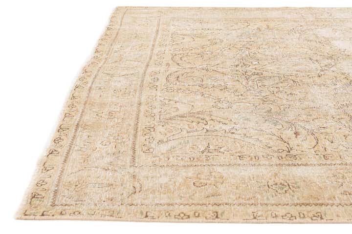 6' 9 x 9' 5 Hand Knotted Ultra Vintage Persian Wool Rug
