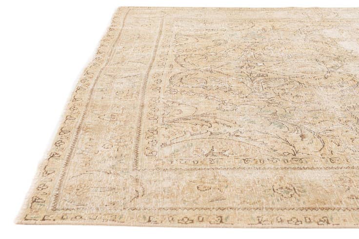 Detail image of 6' 9 x 9' 5 Hand Knotted Ultra Vintage Persian Wool Rug