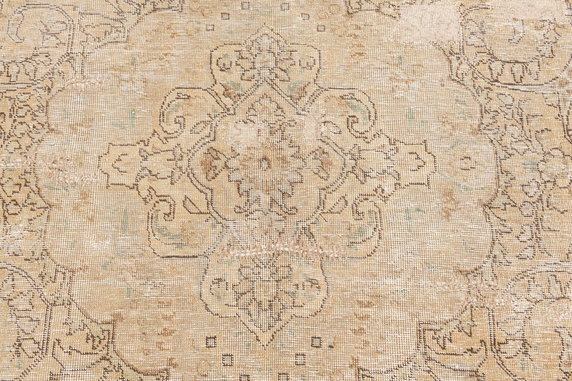 6' 9 x 9' 5 Hand Knotted Ultra Vintage Persian Wool Rug