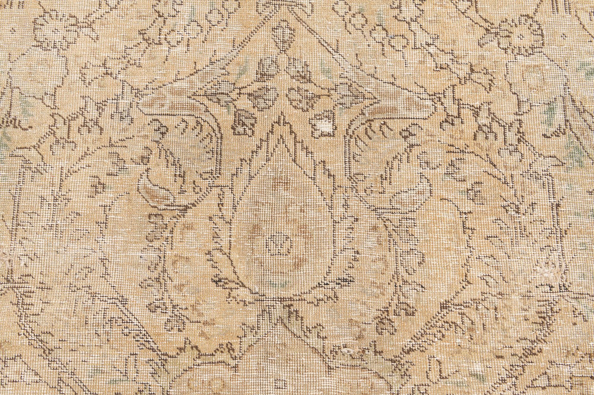6' 9 x 9' 5 Hand Knotted Ultra Vintage Persian Wool Rug