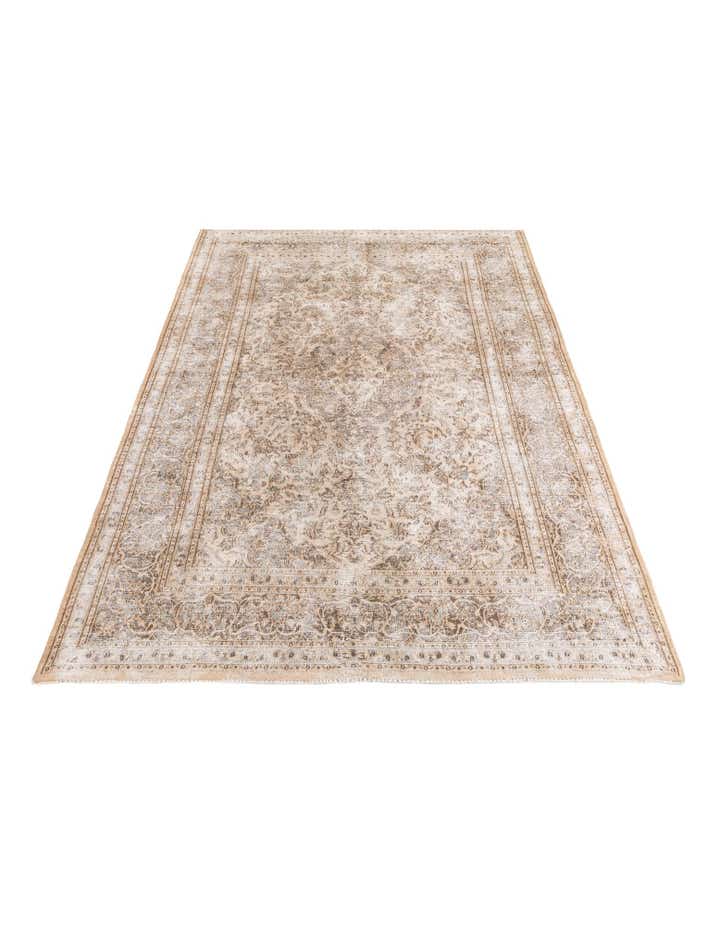 6' 5 x 9' 5 Hand Knotted Ultra Vintage Persian Wool Rug