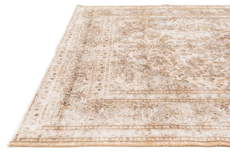 Detail image of 6' 5 x 9' 5 Hand Knotted Ultra Vintage Persian Wool Rug