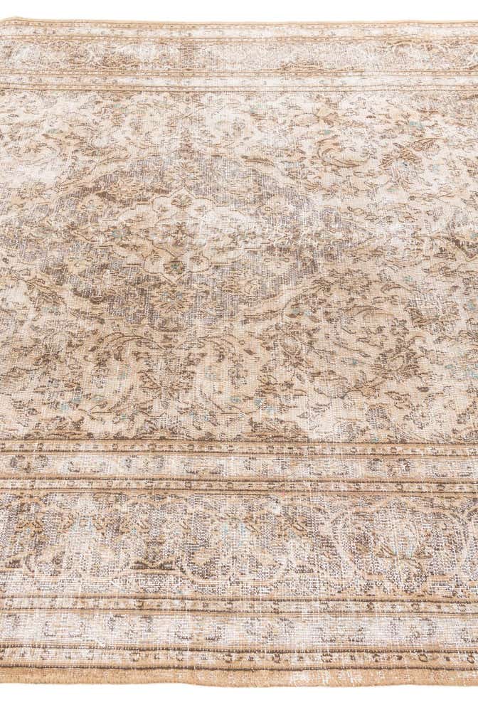 6' 5 x 9' 5 Hand Knotted Ultra Vintage Persian Wool Rug