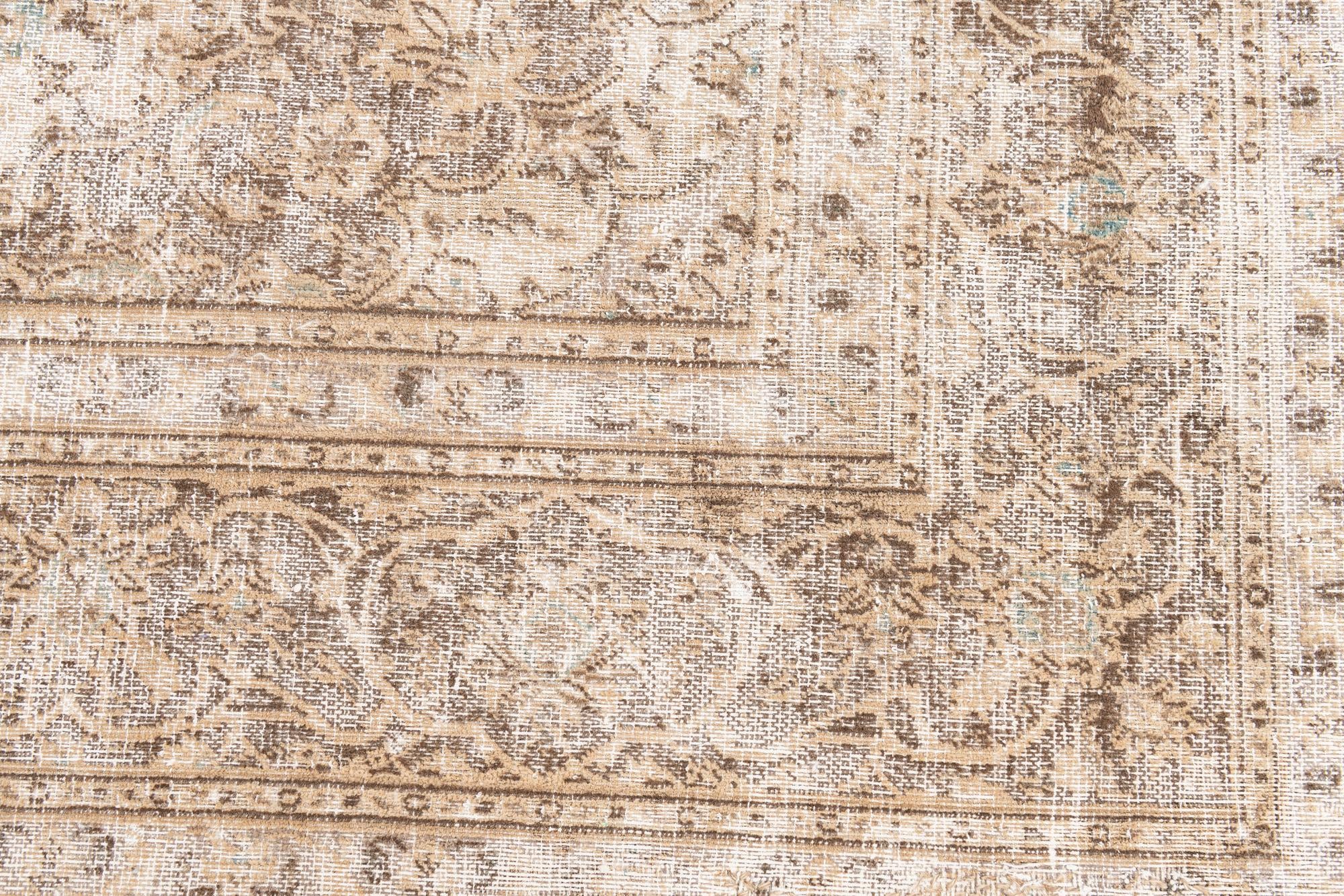6' 5 x 9' 5 Hand Knotted Ultra Vintage Persian Wool Rug