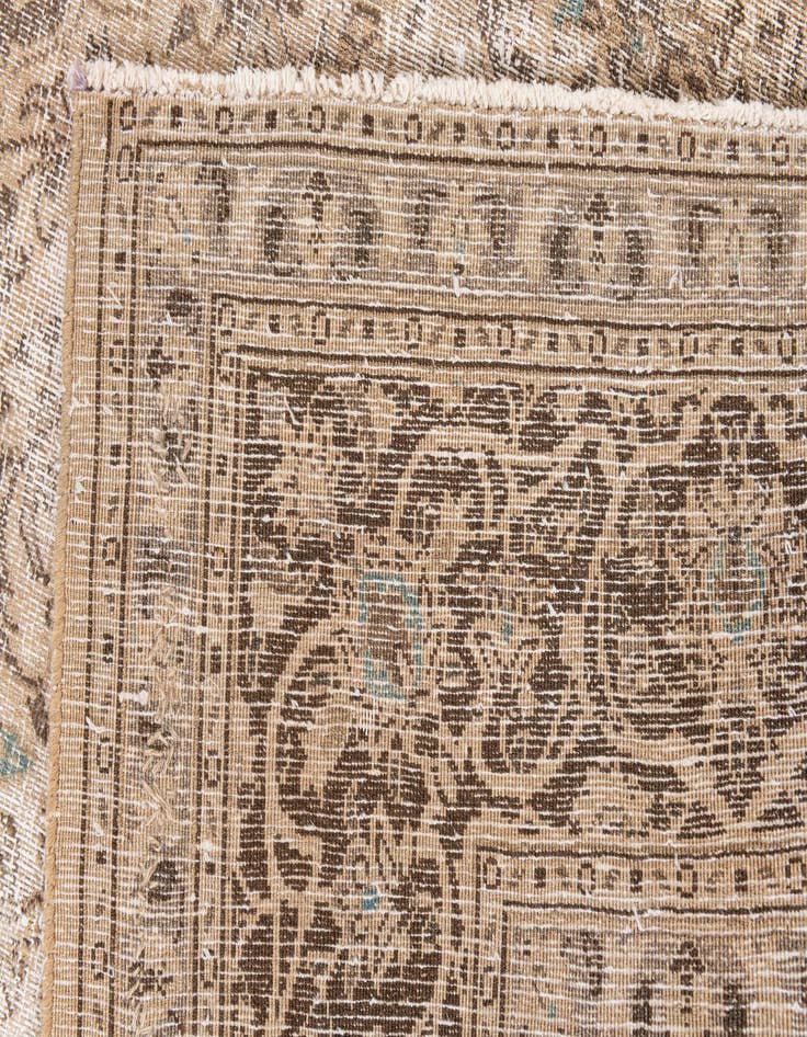 Detail image of 6' 5 x 9' 5  Hand Knotted Ultra Vintage Persian Wool Rug