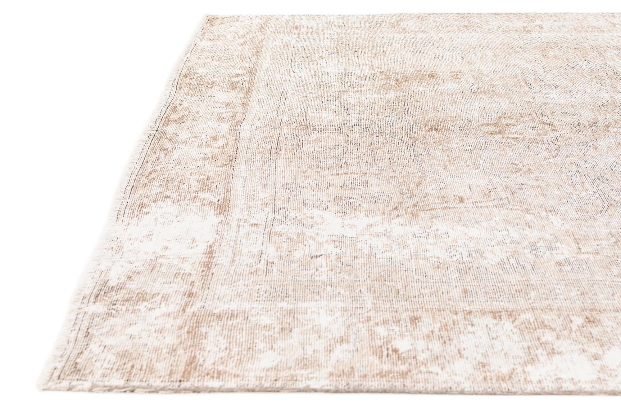 6' 4 x 9' 5 Hand Knotted Ultra Vintage Persian Wool Rug