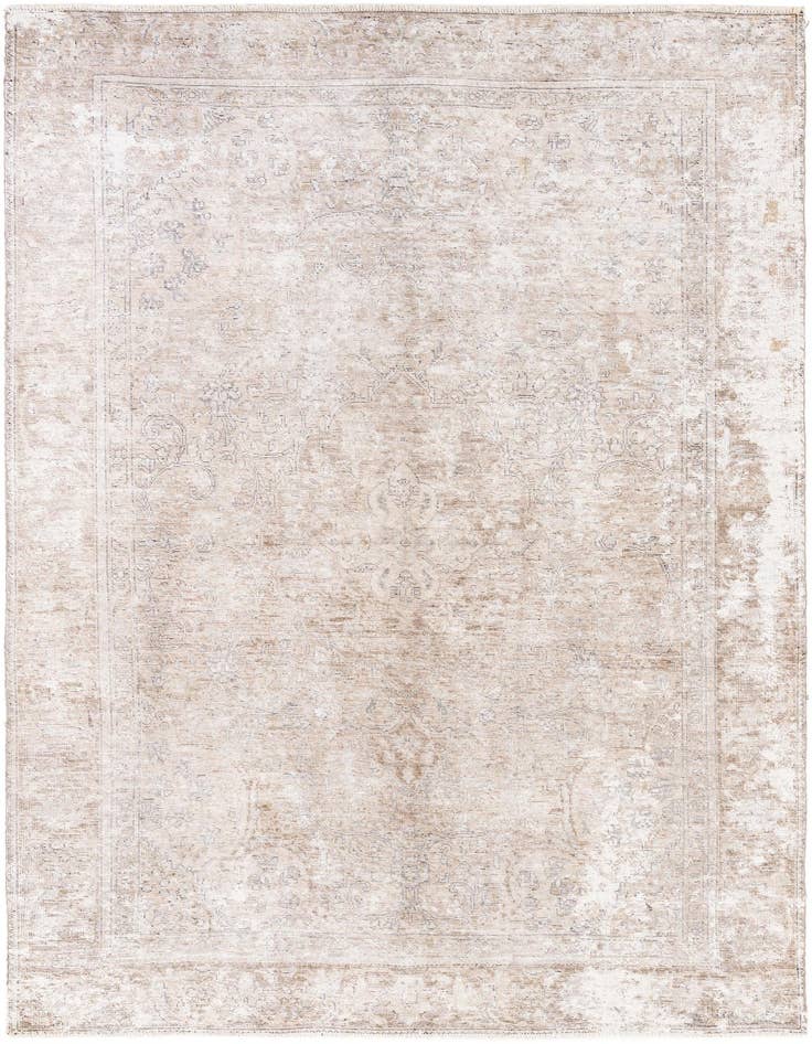 Detail image of 6' 4 x 9' 5 Hand Knotted Ultra Vintage Persian Wool Rug
