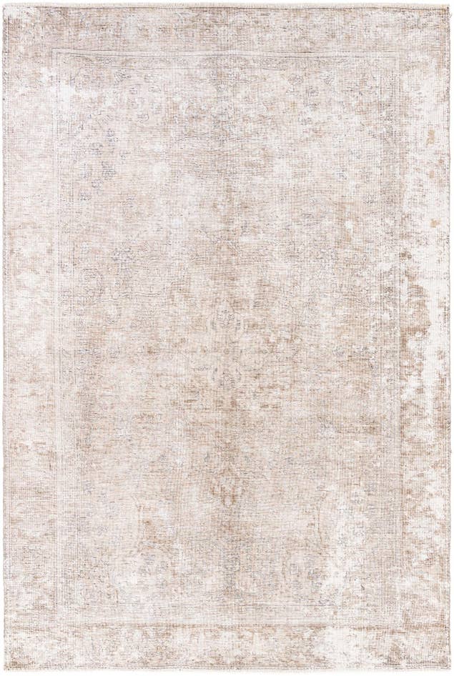 Detail image of 6' 4 x 9' 5 Hand Knotted Ultra Vintage Persian Wool Rug