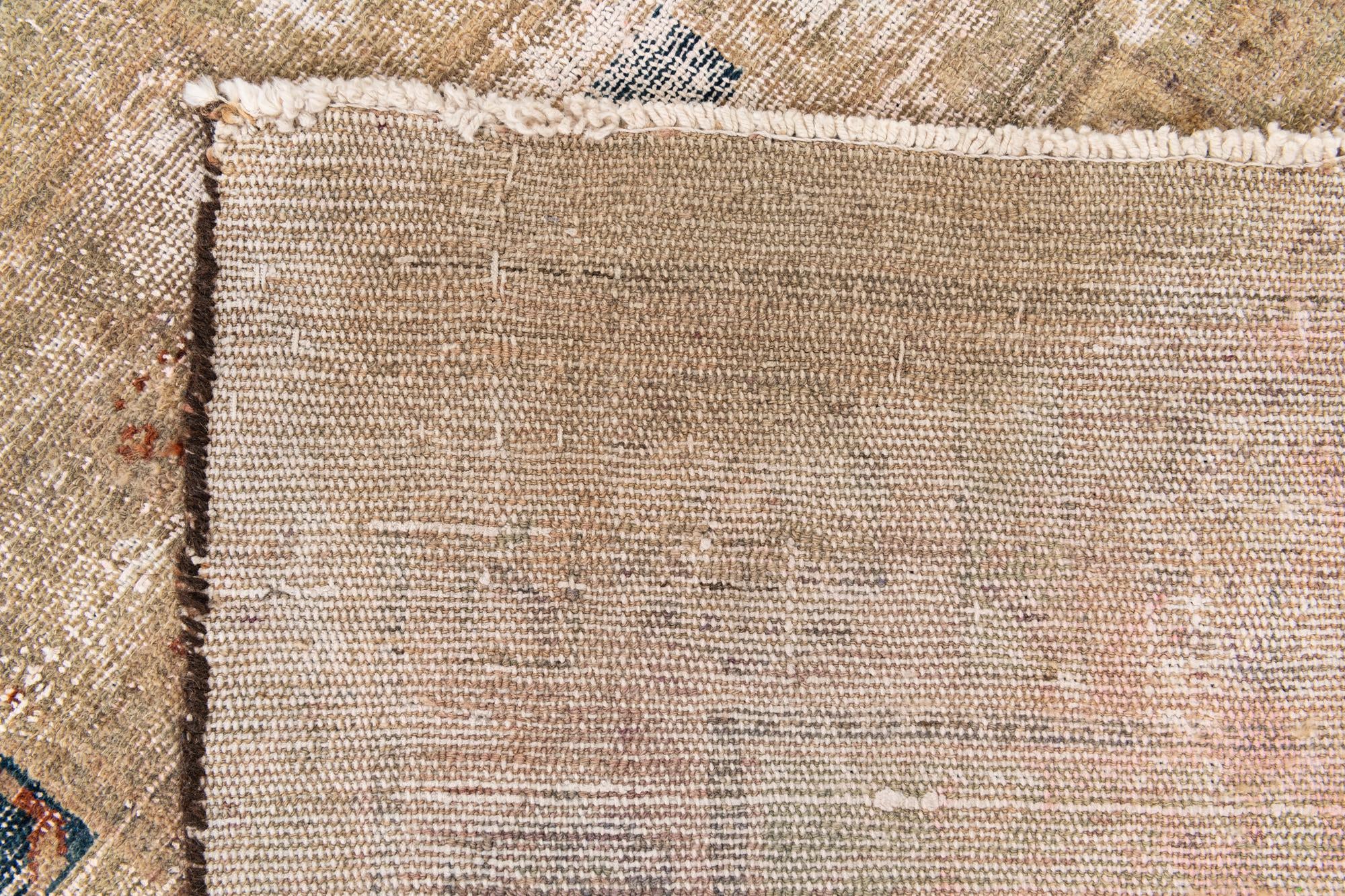 4' 2 x 6' 8 Hand Knotted Ultra Vintage Persian Wool Rug