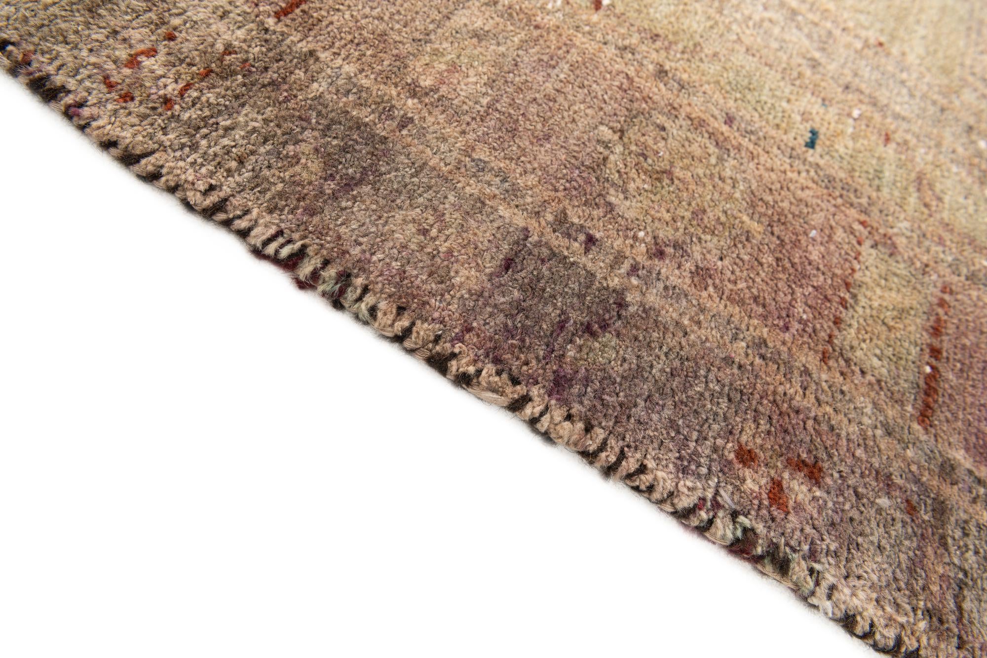 4' 2 x 6' 8 Hand Knotted Ultra Vintage Persian Wool Rug