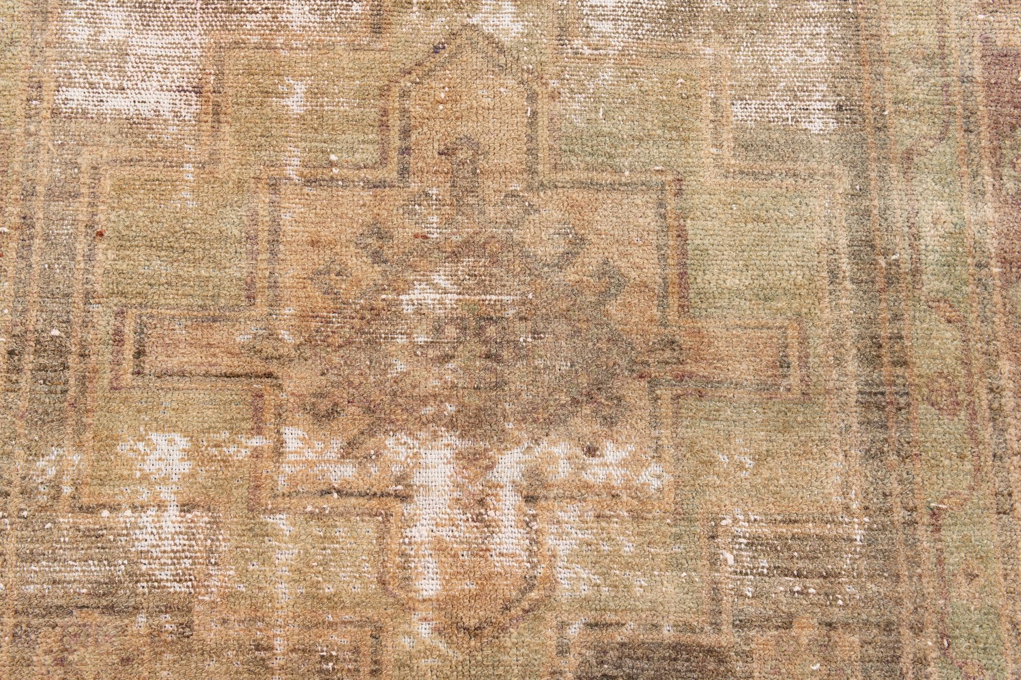 4' 2 x 6' 8 Hand Knotted Ultra Vintage Persian Wool Rug