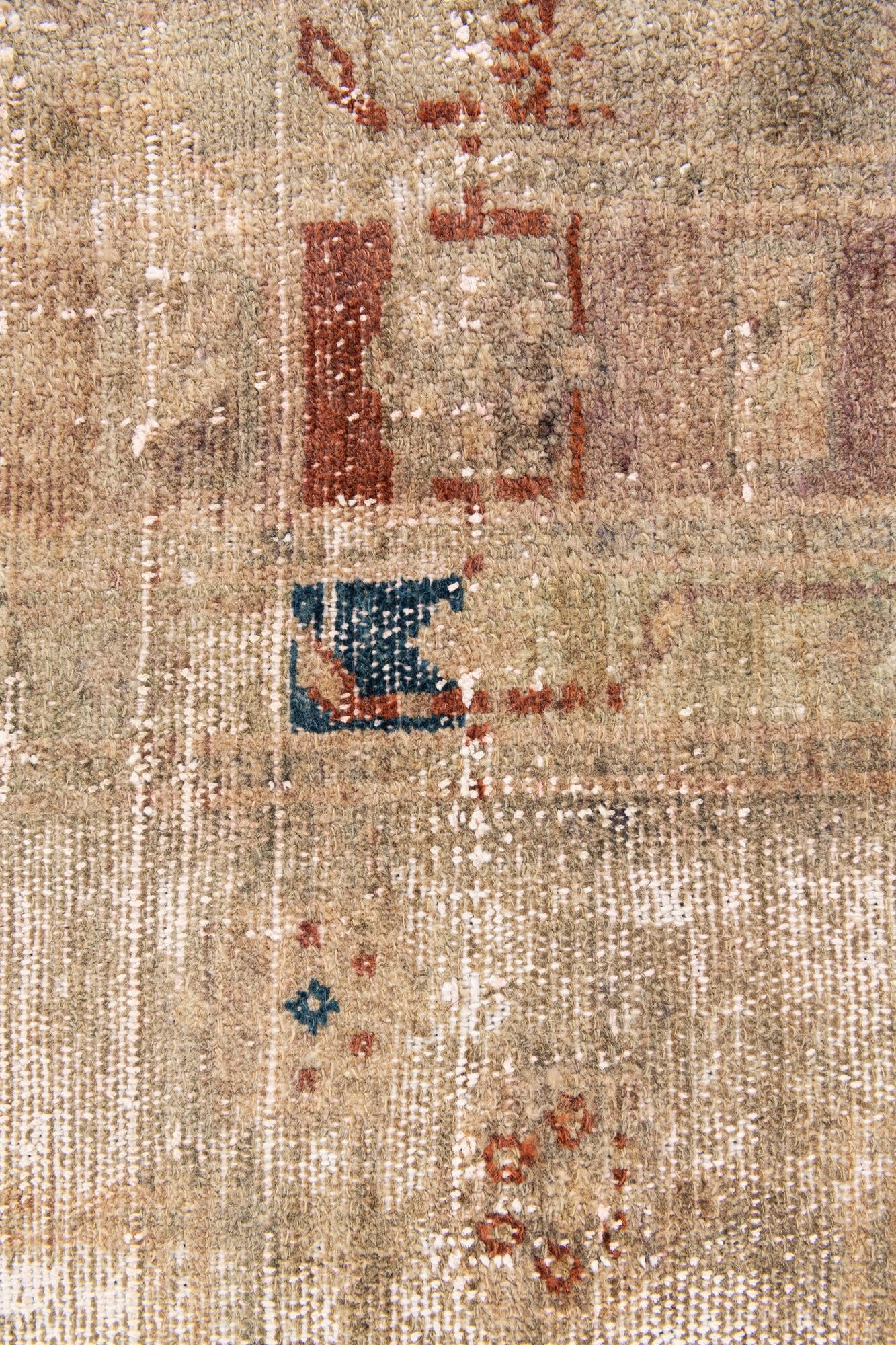 4' 2 x 6' 8 Hand Knotted Ultra Vintage Persian Wool Rug