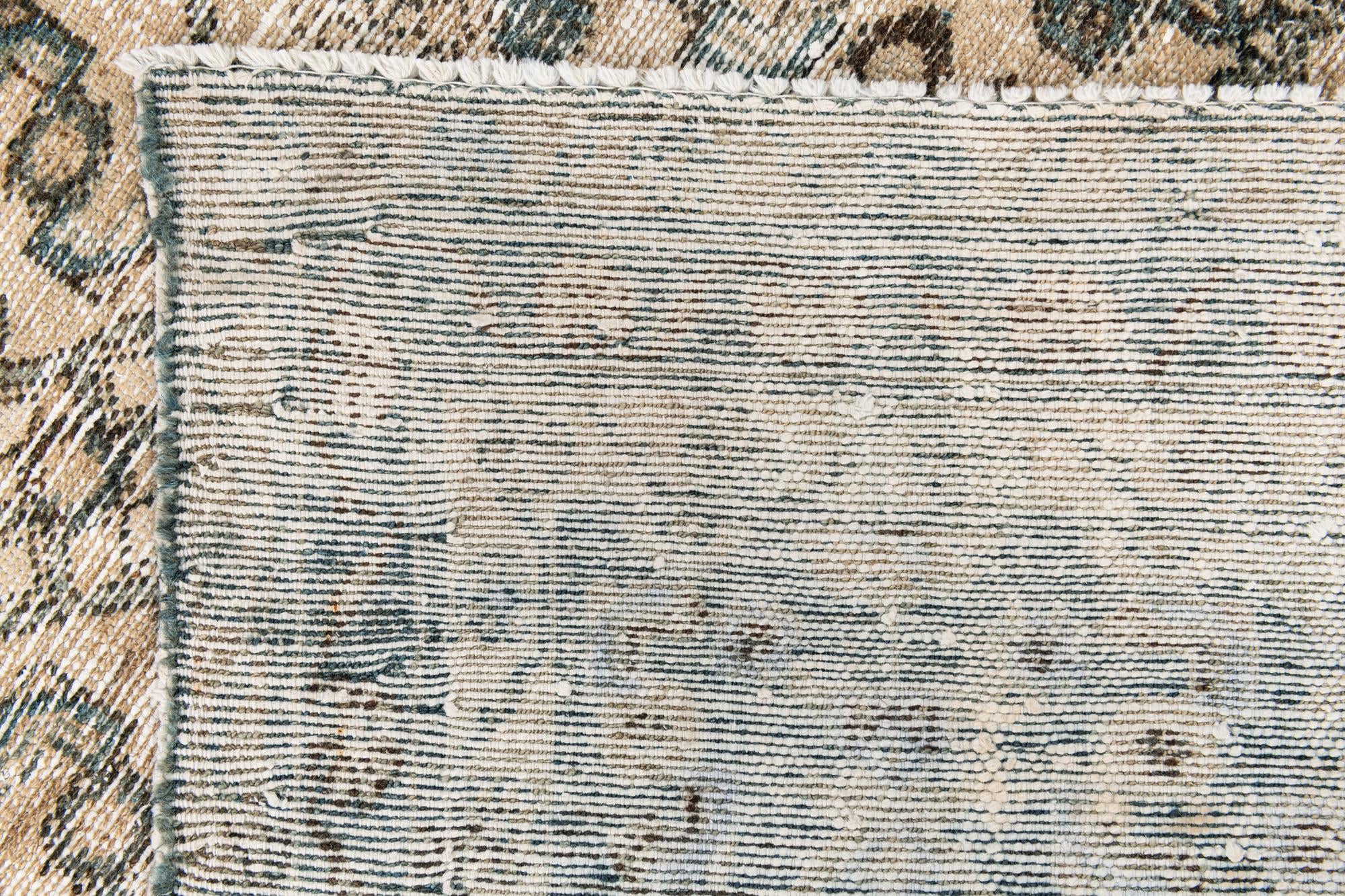 4' 3 x 6' 9 Hand Knotted Ultra Vintage Persian Wool Rug
