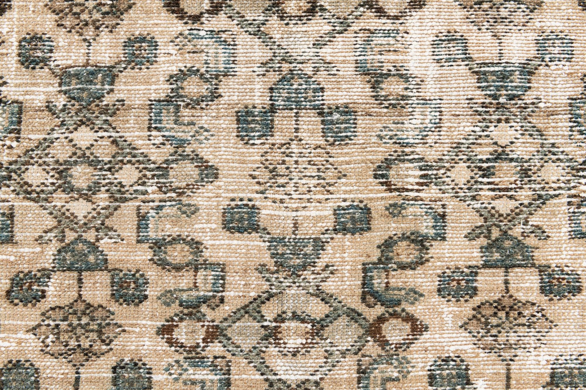 4' 3 x 6' 9 Hand Knotted Ultra Vintage Persian Wool Rug