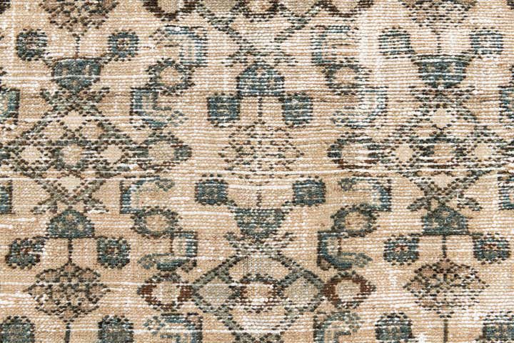 4' 3 x 6' 9 Hand Knotted Ultra Vintage Persian Wool Rug