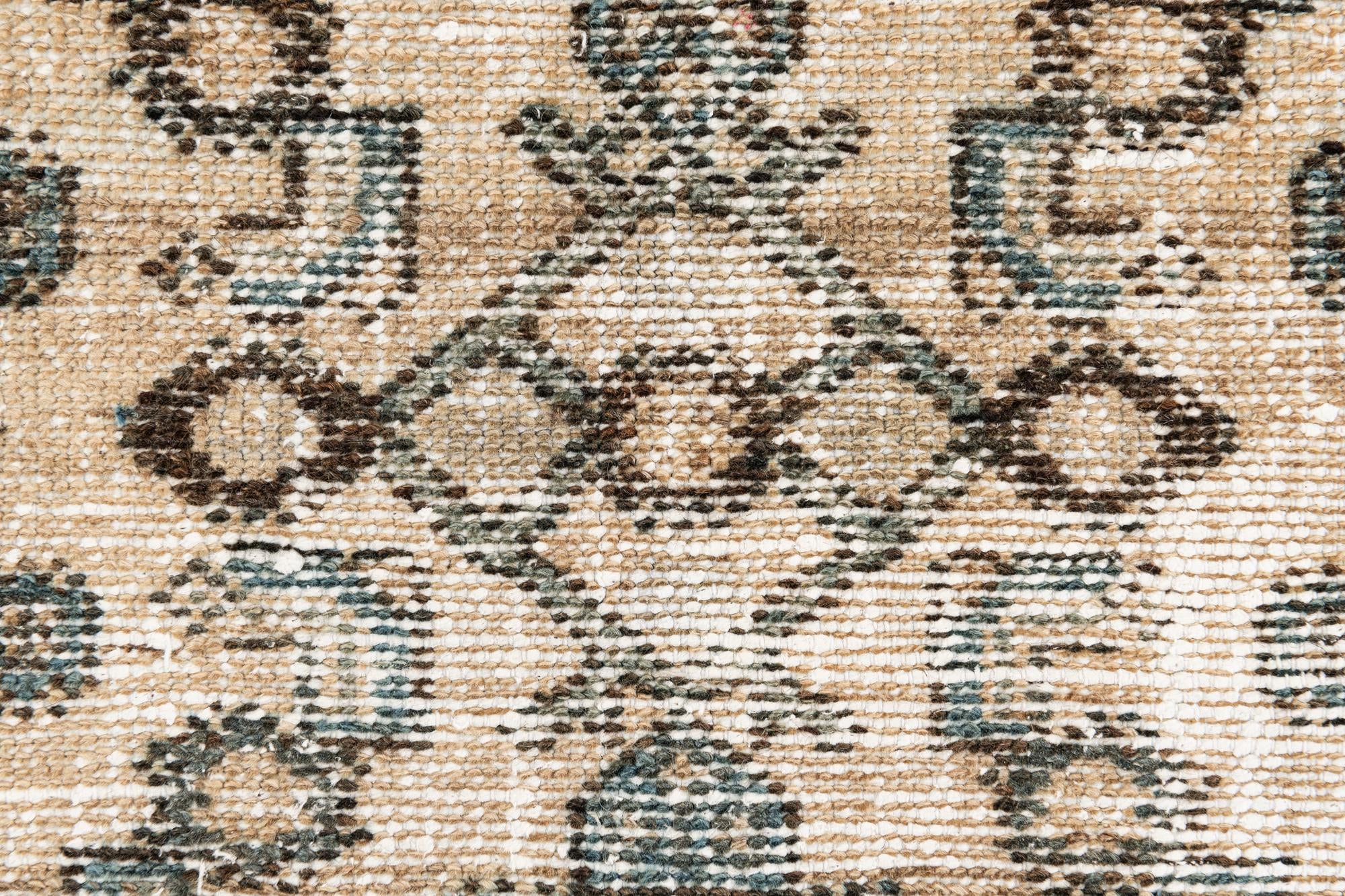 4' 3 x 6' 9 Hand Knotted Ultra Vintage Persian Wool Rug