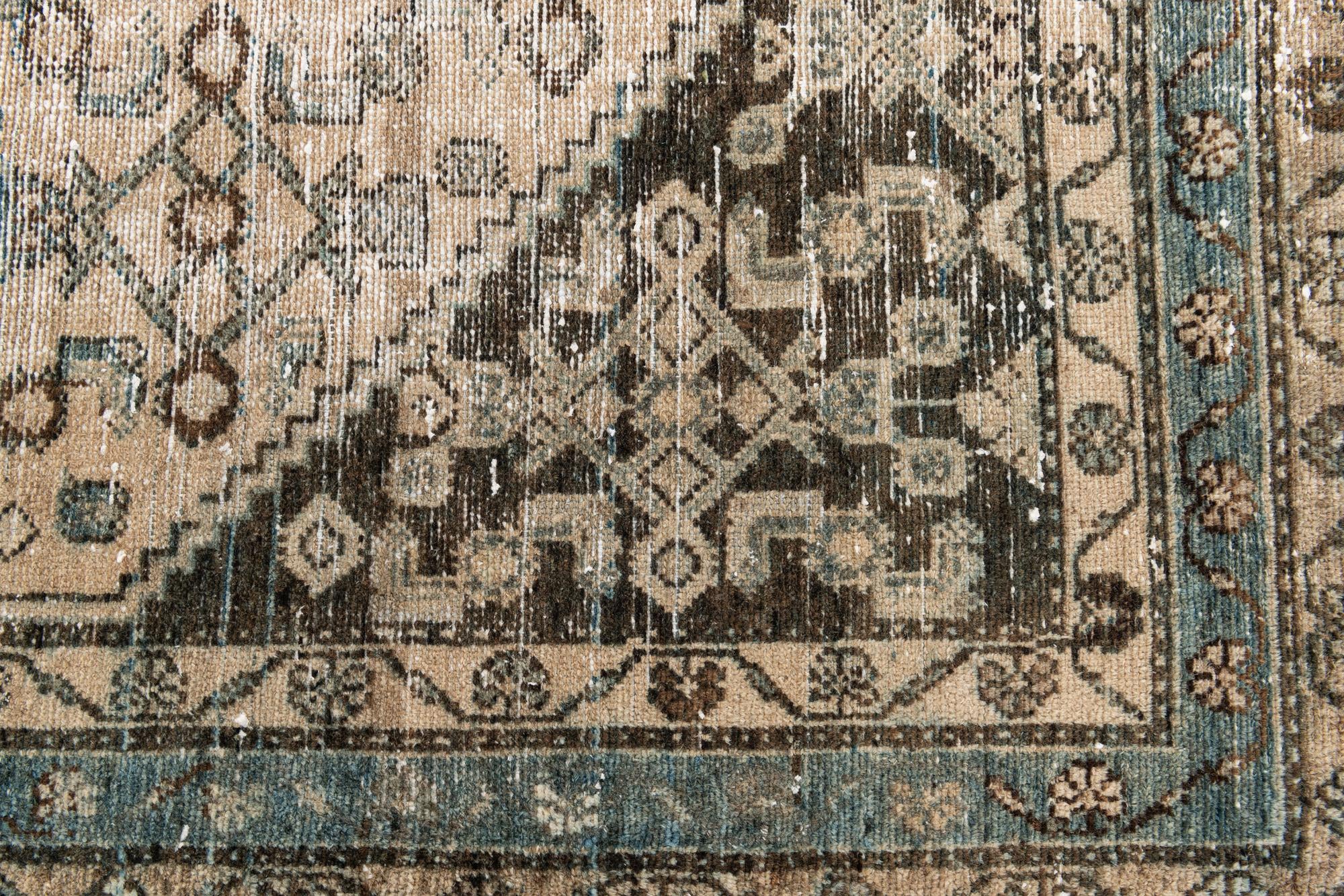 4' 3 x 6' 9 Hand Knotted Ultra Vintage Persian Wool Rug