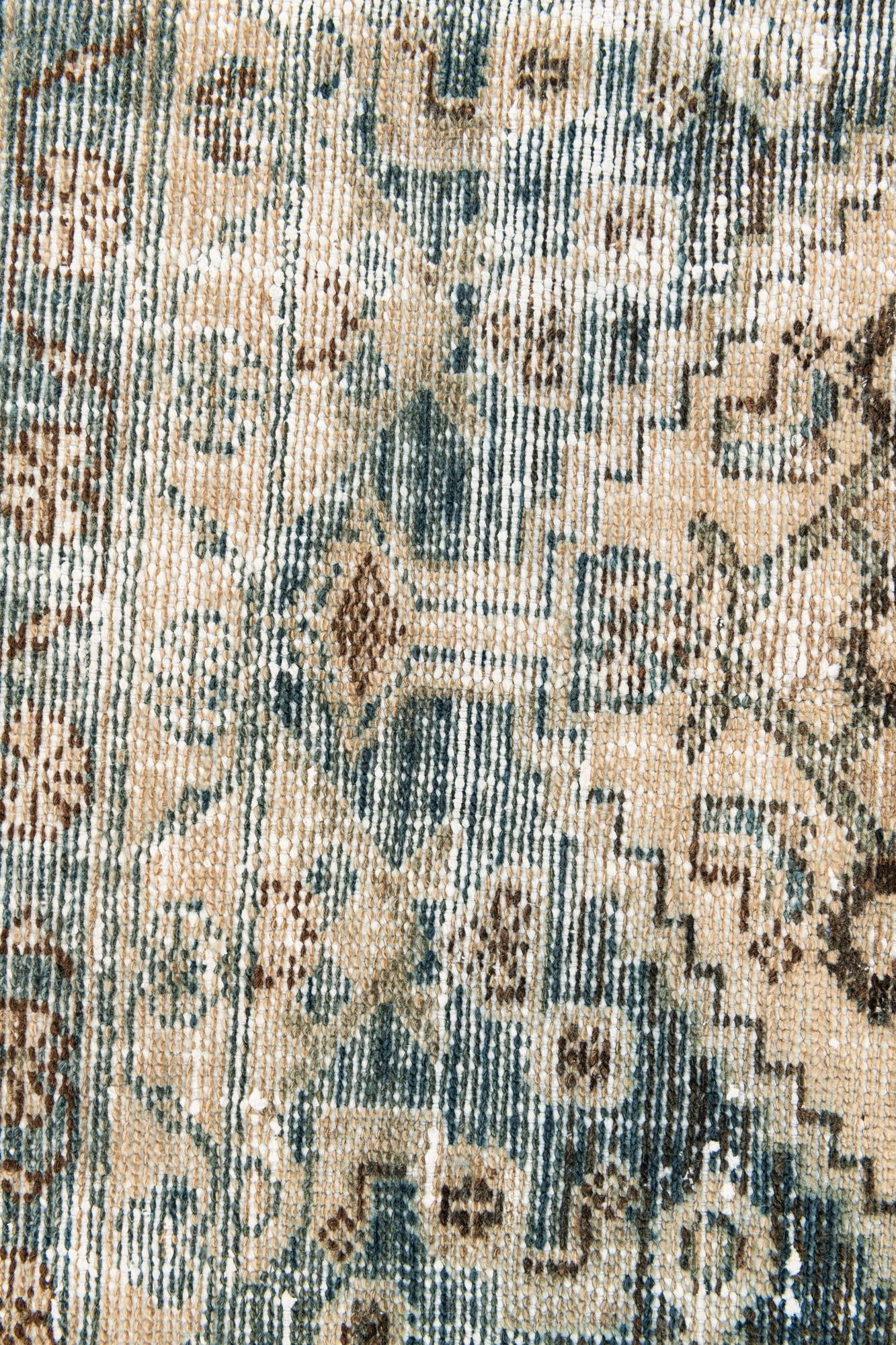 4' 3 x 6' 9 Hand Knotted Ultra Vintage Persian Wool Rug