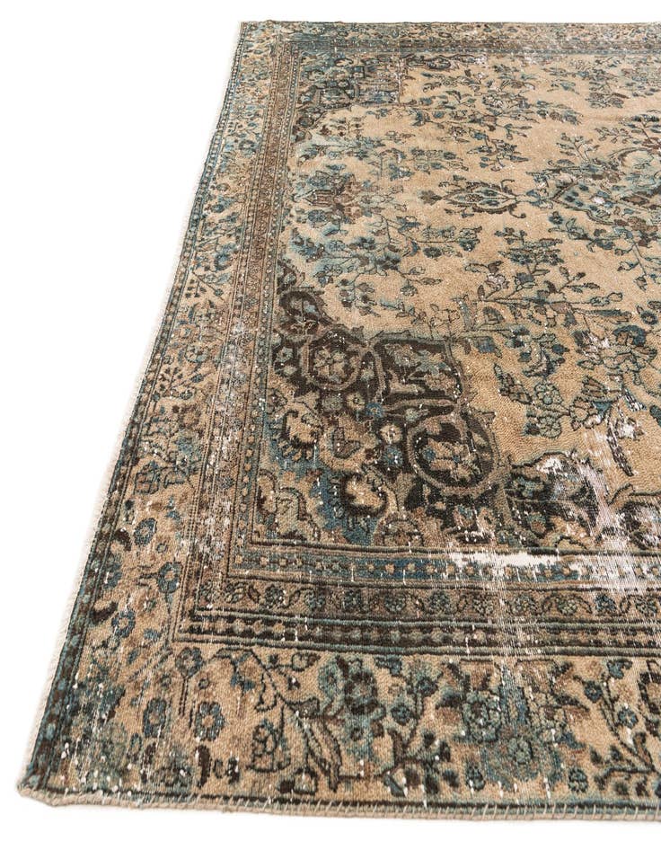 Detail image of 9' x 12' 9 Hand Knotted Ultra Vintage Persian Wool Rug