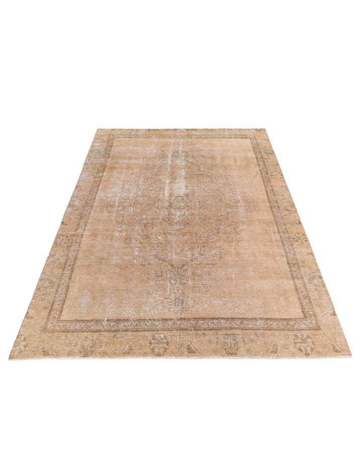 7' 2 x 10' 1 Hand Knotted Ultra Vintage Persian Wool Rug