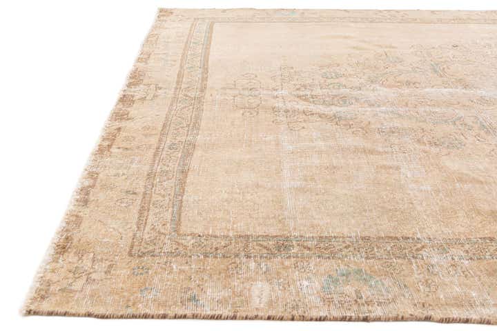 7' 2 x 10' 1 Hand Knotted Ultra Vintage Persian Wool Rug