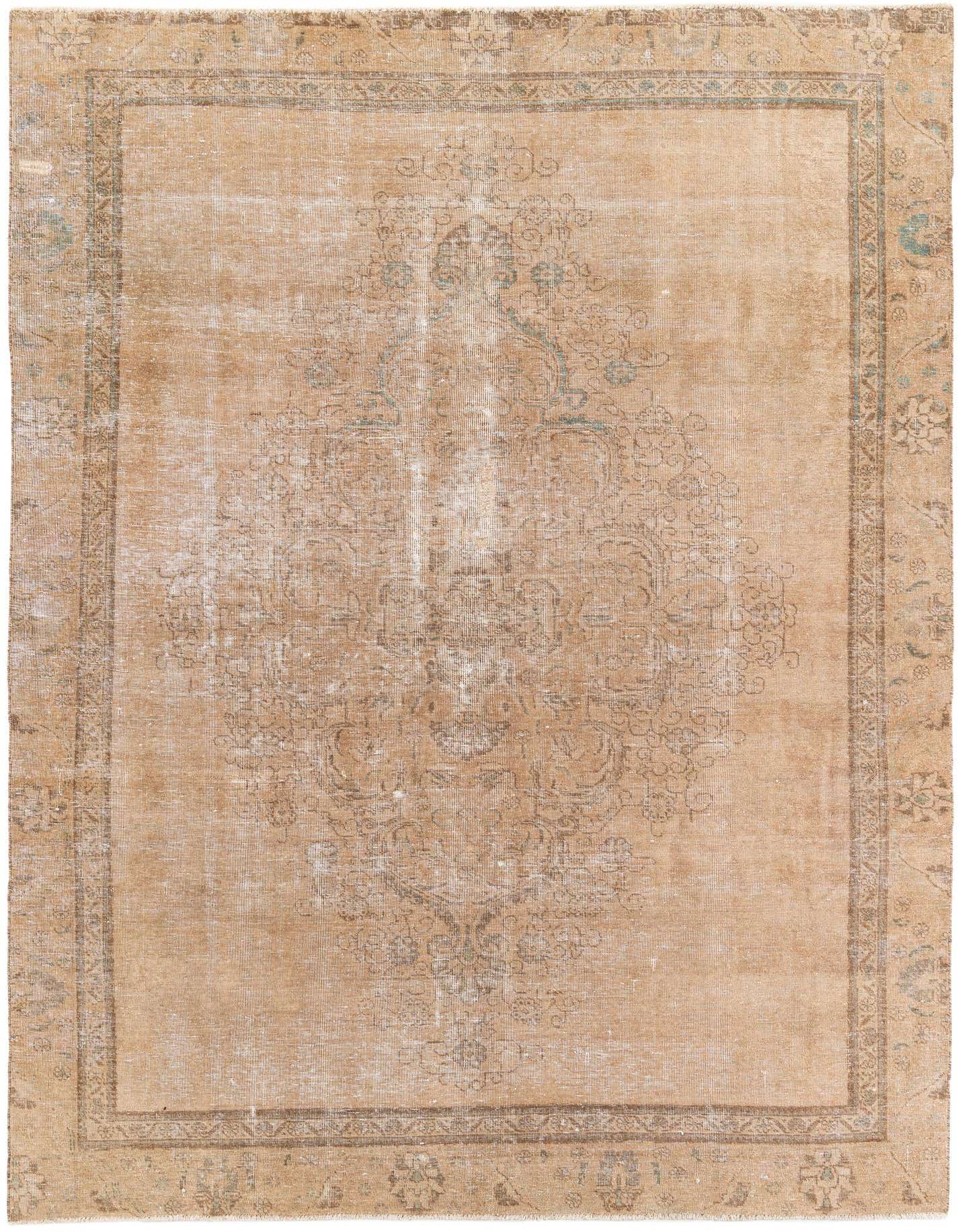 Primary image 7' 2 x 10' 1  Hand Knotted Ultra Vintage Persian Wool Rug