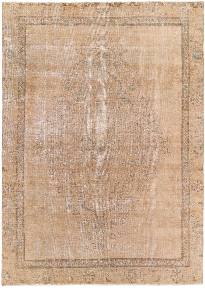 Detail image of 7' 2 x 10' 1 Hand Knotted Ultra Vintage Persian Wool Rug