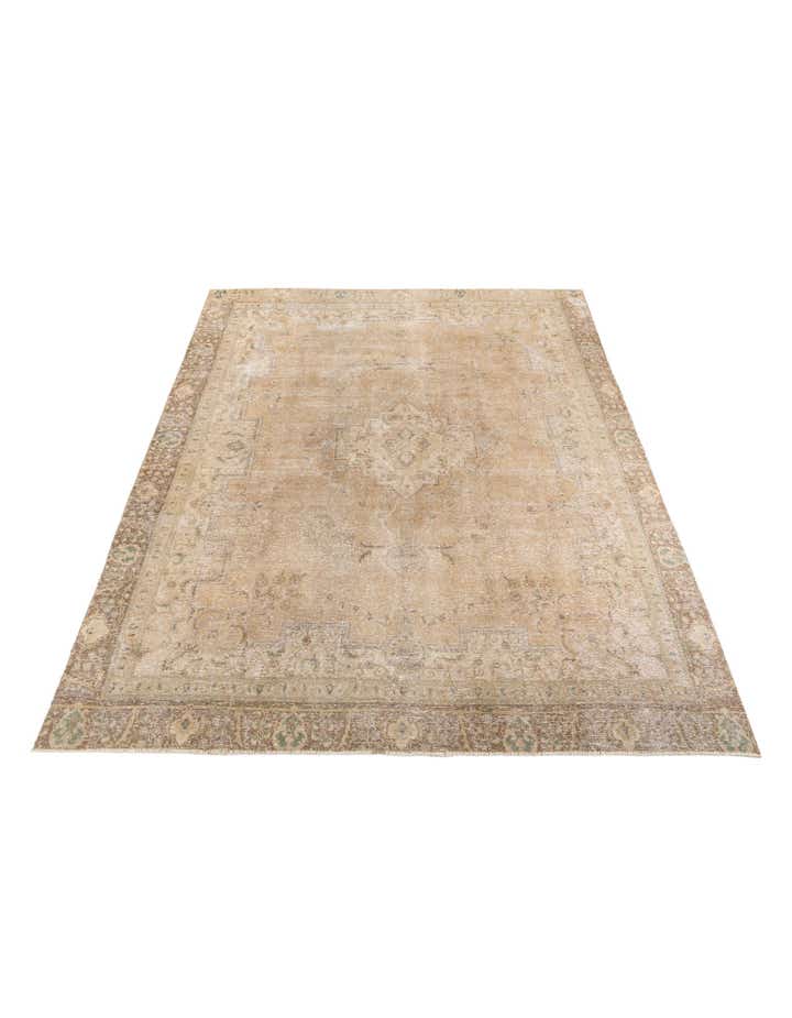 9' 1 x 12' 3 Hand Knotted Ultra Vintage Persian Wool Rug